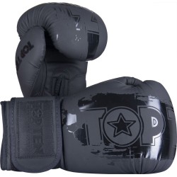Guantes Boxeo Negros Top Ten "Black'n'Black" | Cuero Genuino