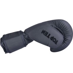 Guantes Boxeo Negros Top Ten "Black'n'Black" | Cuero Genuino