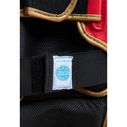 Protectores de canilla Kickboxing WAKO Star Light (Rojo/Azul)