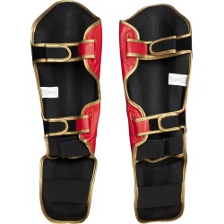 Protectores de canilla Kickboxing WAKO Star Light (Rojo/Azul)