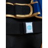 Protectores de canilla Kickboxing WAKO Star Light (Rojo/Azul)
