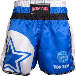 Shorts de Kickboxing TOP TEN WAKO Star: Ligeros y Transpirables