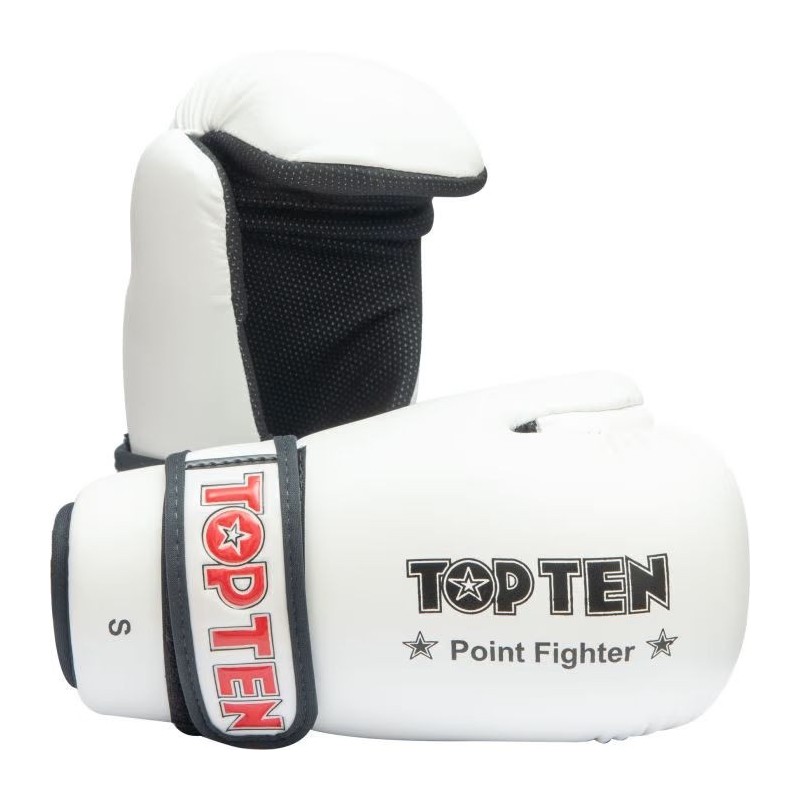 TOP TEN Point Fighter: Guantes de Kickboxing para Point Fighting (WAKO)