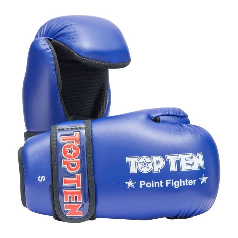 TOP TEN Point Fighter: Guantes de Kickboxing para Point Fighting (WAKO)
