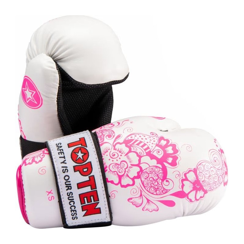 TOP TEN Flowers: Guantes Kickboxing Pointfighter Extrafinos para Mujer